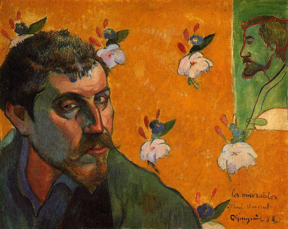 Self Portrait, Les Miserables - Paul Gauguin Painting